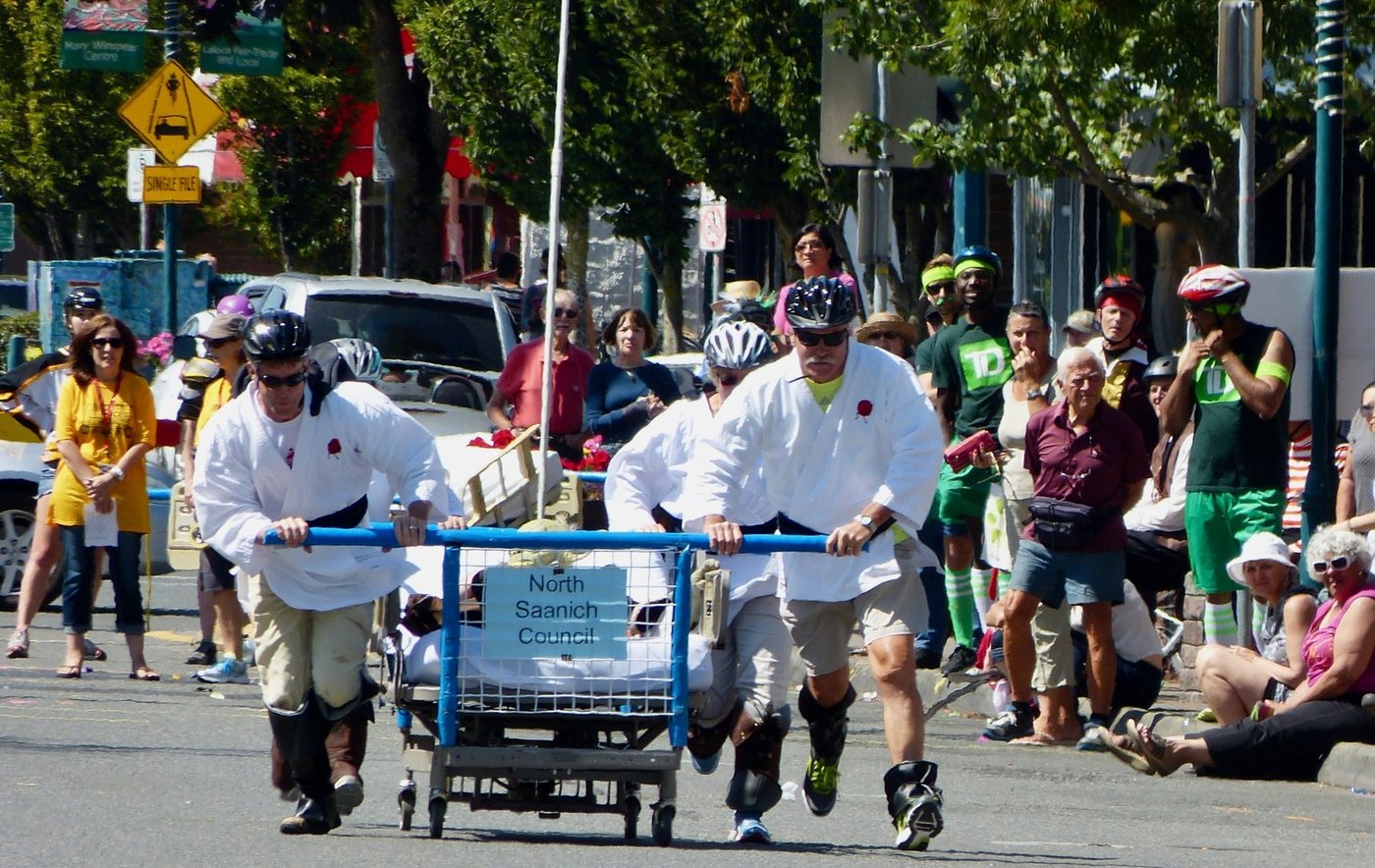 Jack participating in a community parade