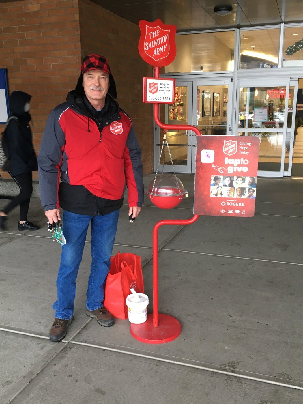 Jack volunteering with the Salvation Army